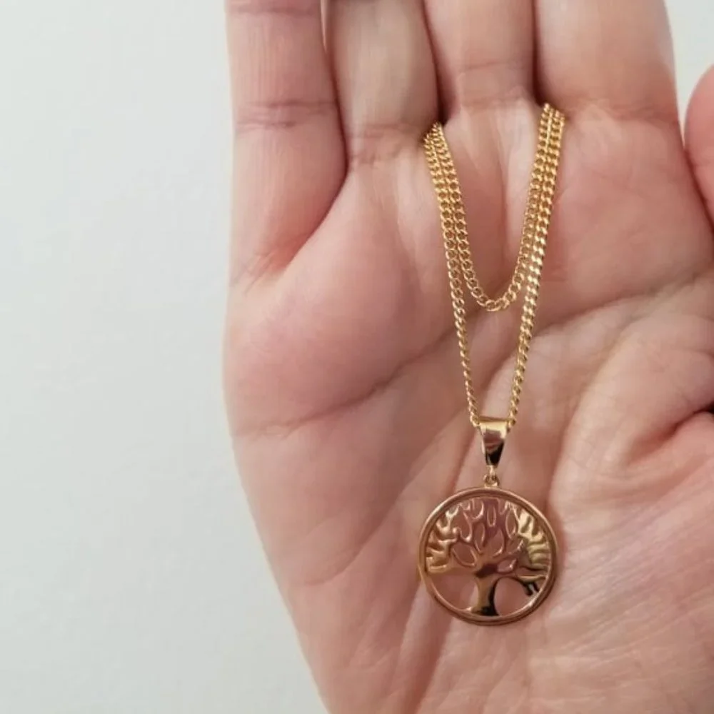 Set of earring, pendant with chain - Picture 3 of 9